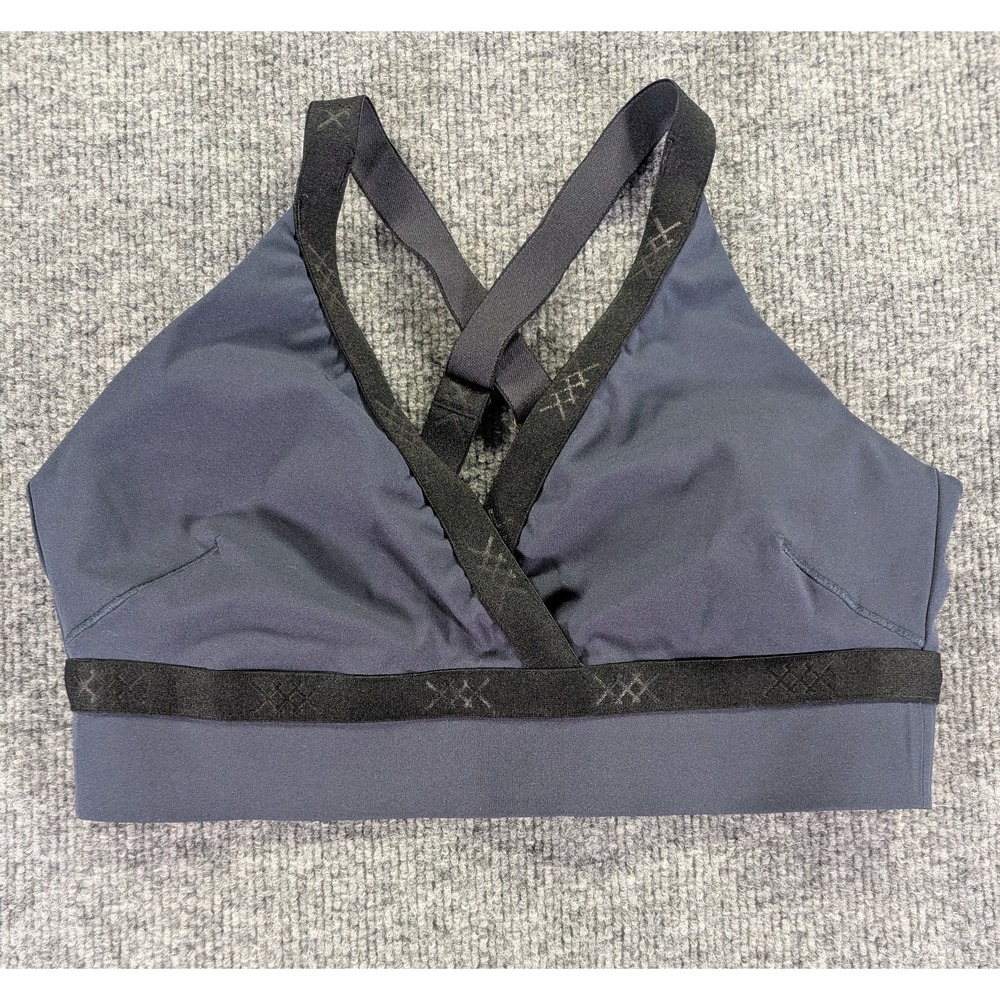 Rhone Hi Form Padded Sports Bra Women's Size Medium Blue I Am Mighty